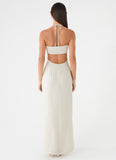 Laid Bare Maxi Dress Desert Stripe