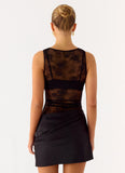 Harlem Lace Mini Dress Black