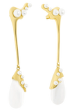Adelaide Pearl Drop Earrings Gold