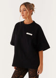 Signature Oversized Tee Black