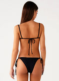 Jaiya Tie Bikini Top Black