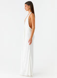 Cheyenne Halter Neck Maxi Dress Ivory