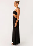 Sweetheart Cut Out Maxi Dress Black