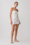 Dimitri Knit Halter Top With Hardware Ivory
