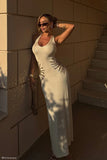 Ellington Knit Maxi Dress With Sequin Ivory