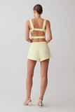 Josephine Cotton Shorts With Waistbands Lemon