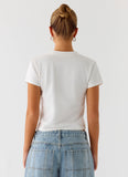Lamont Baby Tee White