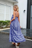 Women Boho Maxi Dress Crochet Patchwork Sleeveless Long Flowy Swing Dress Pink Beach Sundresses