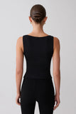 Millie Twist Sleeveless Top Black
