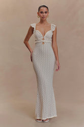 Ezra Lace Maxi Dress Ivory