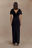 Thelma Bardot Maxi Dress Black