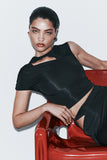 Haven Slinky Twist Top Black