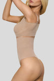 BOOMBA Beige High Waisted Thong Shapewear