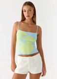 Sunray Skies Knit Top - Pale Blue