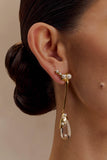 Adelaide Pearl Drop Earrings Gold