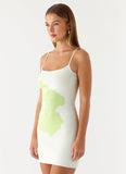 Deimia Knit Mini Dress White