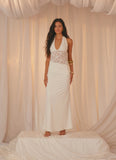 Miri Halter Maxi Dress Ivory