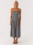 Larnie Midi Dress Black Gingam