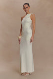 Teneika Crochet Knit Maxi Dress Ivory