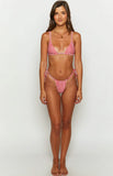 90 Swim Sumba Red Gingham Bikini Top