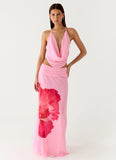 Blushing Bloom Maxi Skirt - Baby Pink