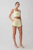 Josephine Cotton Shorts With Waistbands Lemon