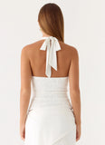 Kyre Beaded Top - White
