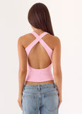 Lua Halter Top Pink