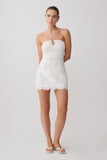 Tessa Broderie Mini Skirt White