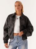 Washington Bomber Jacket Black