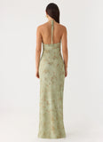 Ultra Quiet Halter Maxi Dress Wispy Fern