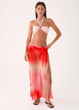 Low Tide Sarong Maxi Skirt - Sunburnt Petal