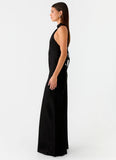 Keena Scarf Maxi Dress Black
