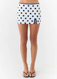 Elliot Mini Skirt Porcelain Blue Polka Dot