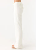Weiss Low Rise Suiting Pants - White