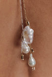 Tallulah Pearl Wrap Chain Gold