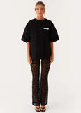Signature Oversized Tee Black