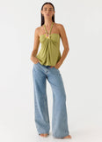Aesha Low Rise Denim Jeans Light Denim
