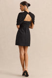 Veda Black Square Neck Mini Dress