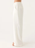 Sora Low Rise Pant White