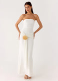 Party After Party Shell Maxi Dress White