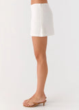 Under Heat Mini Skirt White