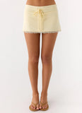 Get No Sleep Mini Skort Butter Yellow