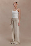 Gabby Straight Leg Linen Pants Natural
