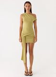 Zander Mini Dress - Green Olive