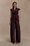 Beatrix High Rise Denim Jeans Chocolate