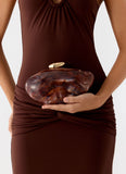Sweet Escape Clutch Bag Brown