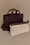Baylor Faux Suede Bag Chocolate