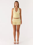 Mimi Beaded Top - Yellow