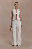 Aldea Cotton Sleeveless Top White